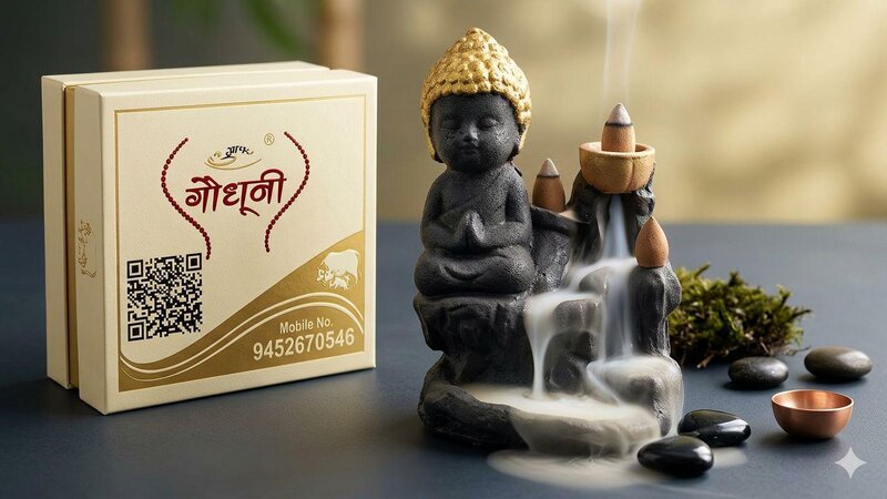 Buddha Backflow Incense Holder - Image 2